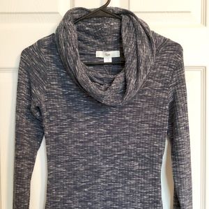 Ripe Cowl Neck Rib Knit Sheath Dress